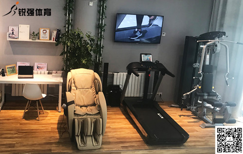 巅峰国际济南一位客户的私家健身房