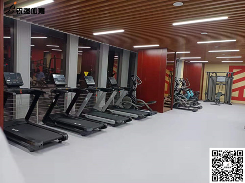 巅峰国际完成的济南某部门单位健身房